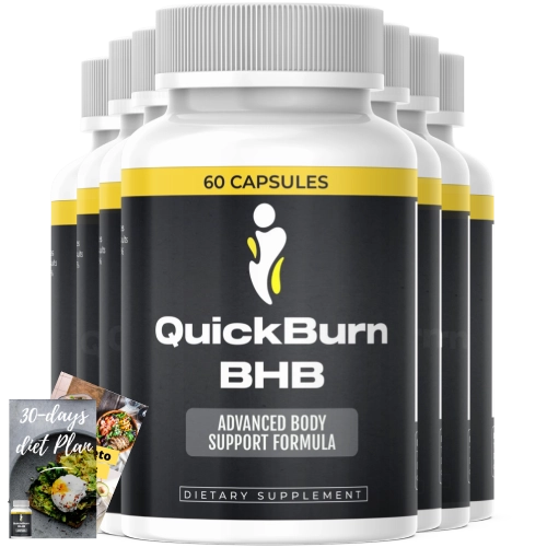 QuickBurn BHB cognitive support capsules bottle